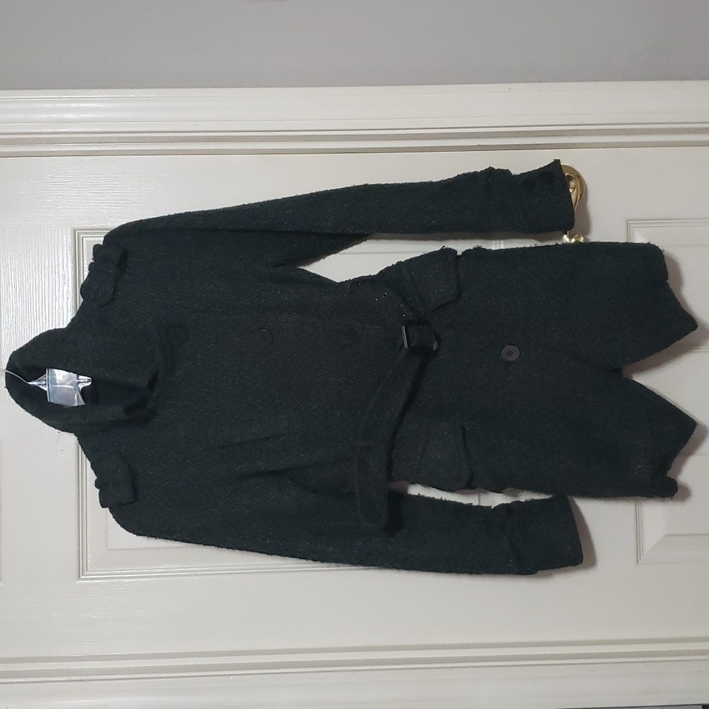 Wool polyester blend coat
